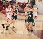 Aly Leahy heads for the hoop